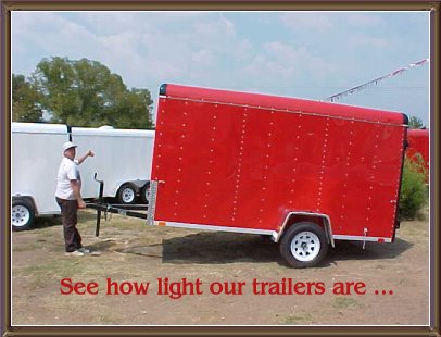 See how light our trailers are!