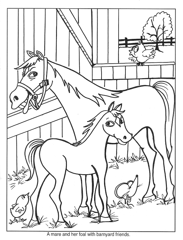 baby horses coloring pages - photo #36