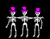 squelettes dansants