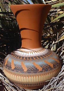 Long neck vase