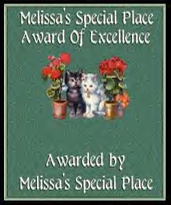 MY FIRST AWARD PRESENTED TO ME BY: MELISSA