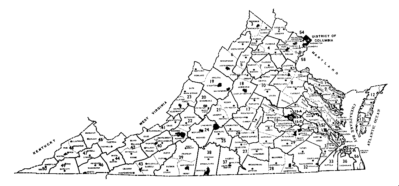 clipart map of virginia - photo #32