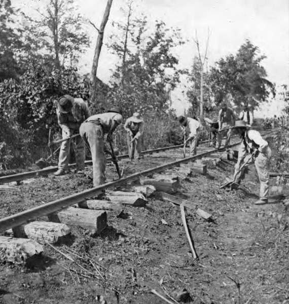 repairing the Manassas Gap Railroad
