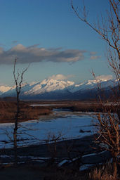 Ard Stetts Photo of The Matanuska River backdropped by the Chugach Mountains