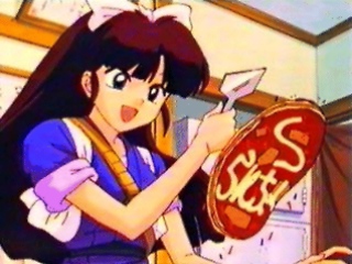 Ukyo from Ranma 1/2 doing what she does best! :-)