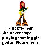 Ami can entertain you with her lovely guitar, how bout it?
