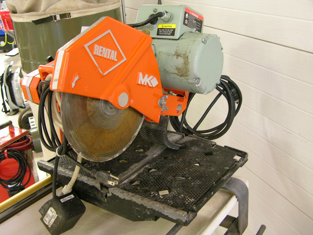 Tile Saw w/ Blade 2007 MK Diamond MK 101 Heavy Duty 10" Wet Cut
