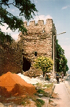 Flank of a wall tower of the Sea wall