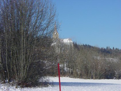 omgeving, kerk van Choux