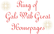 Gals with 
Great Homepages WebRing
