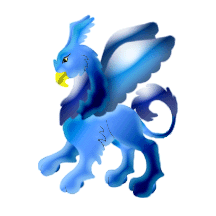 This is a Blue Kex. You can make your Kex Blue by using Blue Dye on it. This is a color you can choose for a new pet, as well.