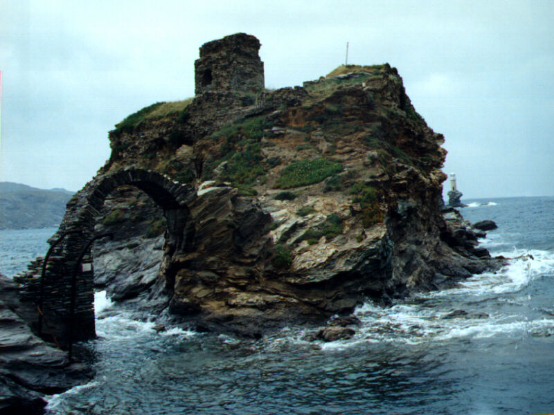 Andros. The Castle near the uknown sailor