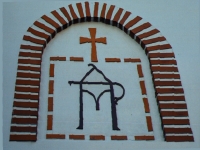 The main church of Dionisiou Monastery is St. John The Baptist.