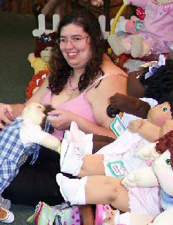 Me at Babyland General Hospital, home of the original Little People - Check out my soft sculptured cabbage patch kids!