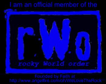 I am an official member of the Rocky World Order!