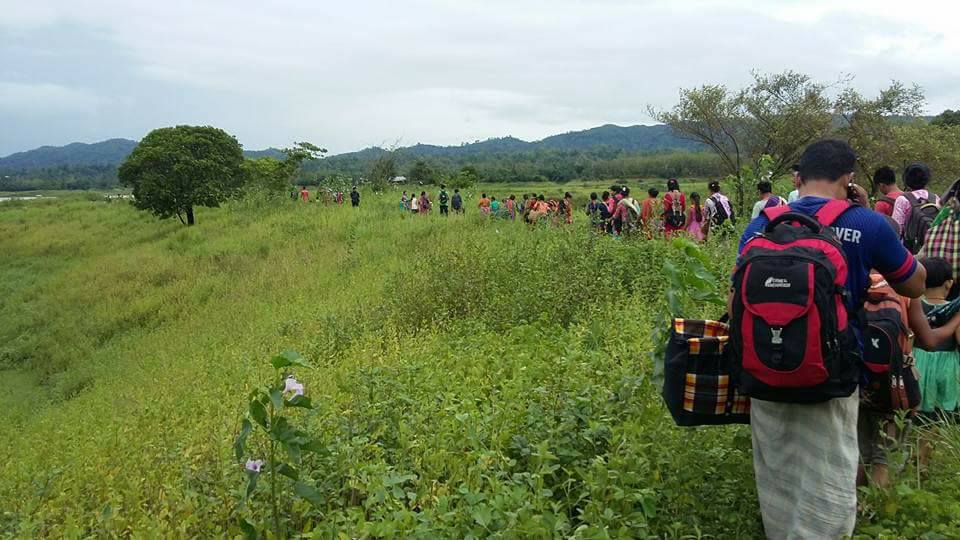 Longadu people fleeing Muslim settler attack