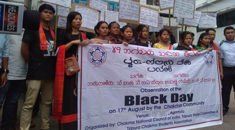 Chakma Demonstration in Tripura