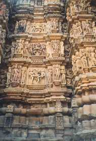 Erotische afbeelding tempels Khajuraho