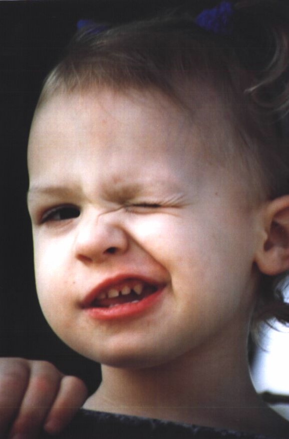 This face is what Amanda calls her grouch eye!