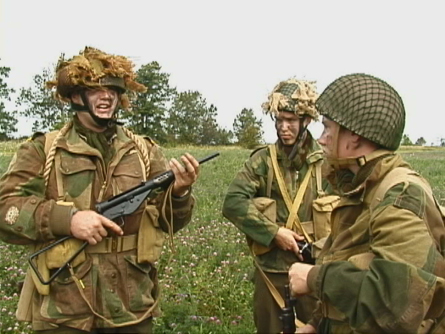 [Dan, Brent and Graham have some fun between takes.]