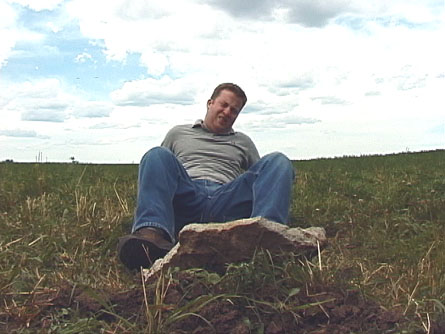 Actor Scott Harris falls to the ground