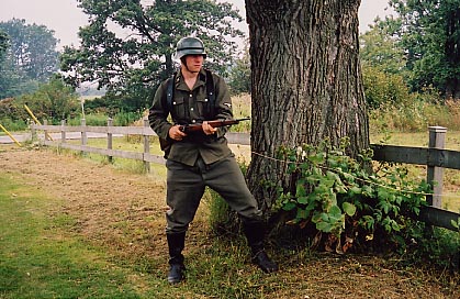 Scott Conway, who plays one of the German soldiers, poses for a production still.