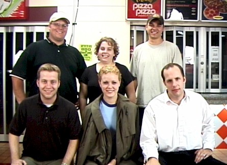 [Three on a Match cast and crew]