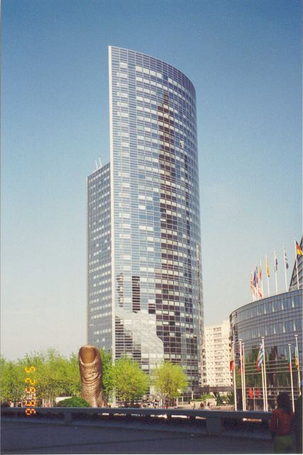 A modern building
