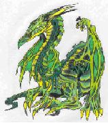 Tyre, the dragon. This is a pic I drew from Abaddon Graphics. To  view the origional, click the button below