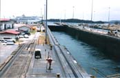 Facing west towards Gatun Lake.