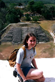Brenda at Top of El Castillo