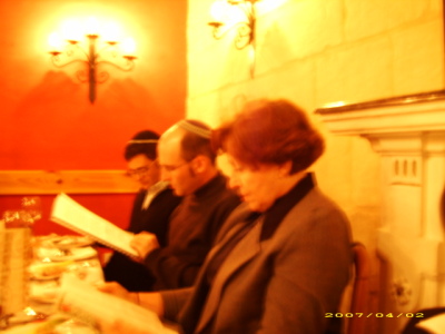 Inter-faith communal Seder 2007 04