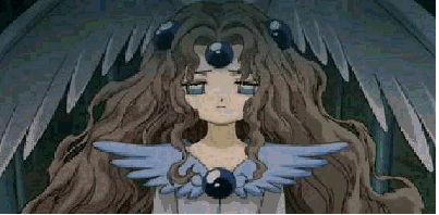 Sakura and Syaoran against the 'Hope' card