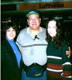 En el aeropuerto en Caracas