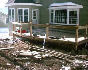 The beginning of railing