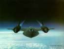 SR-71 Blackbird at the edge of Atmosphere