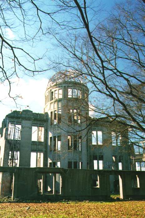 Well known a-bomb dome in Hiroshima