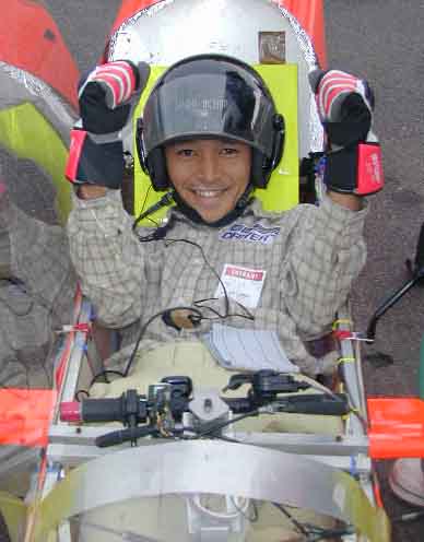 Hiratsuka, victorious at the finish line