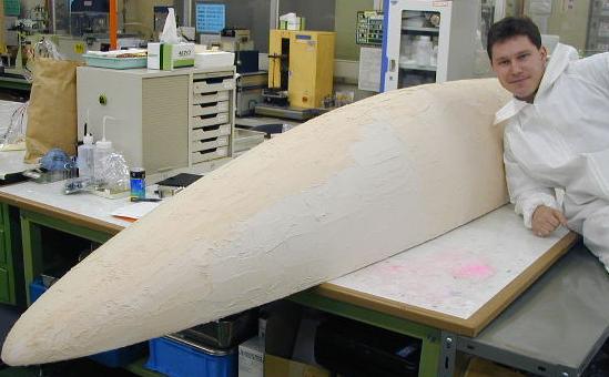 spreading pate over the upper body