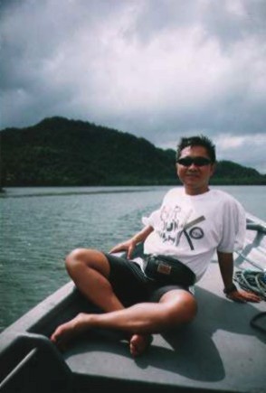 Raymond Ho enjoying the sun