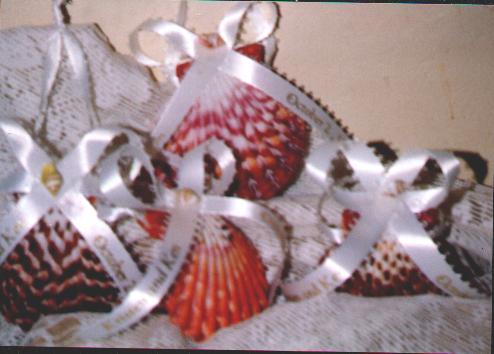 seashell Scallop personalized Wedding favors