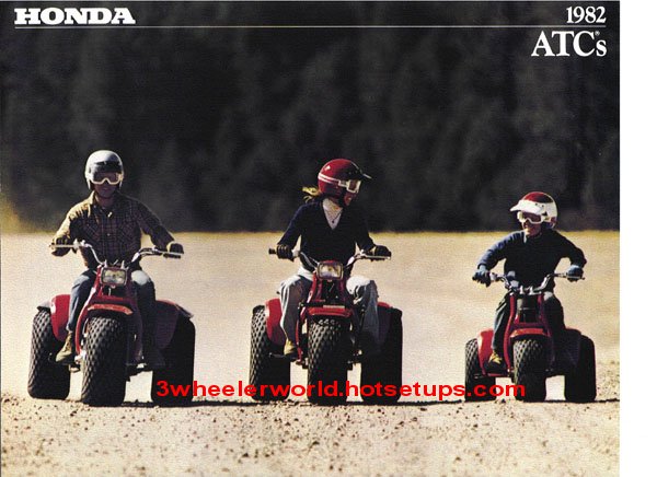 THRee WHeeLeR WoRLD 1982 Honda Ads PaGe