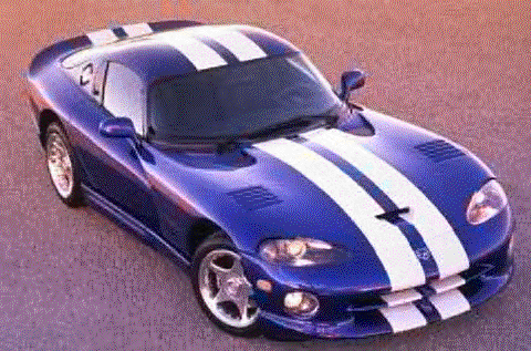 Blue Viper w/ White Stripes
