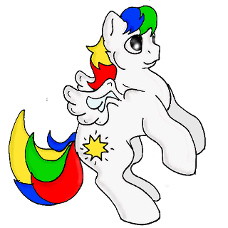 I adopted Baby Starshine from the My Little Pony Art Studio