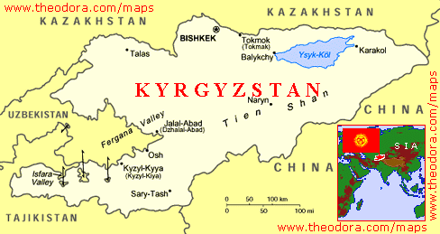 {Kyrgyzstan Map}