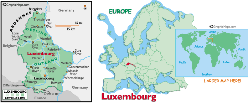 {Luxembourg Map}
