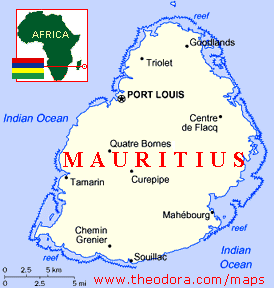 {Mauritius Map}