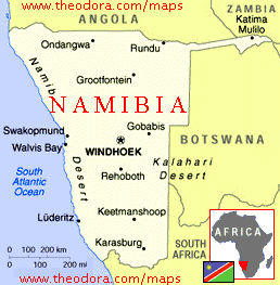 {Namibia Map}