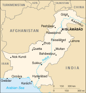 {Pakistan map}