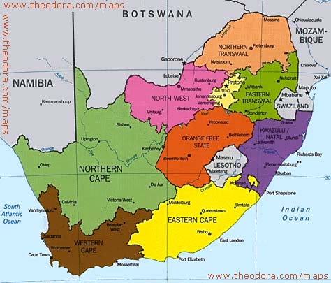{South African  Map}